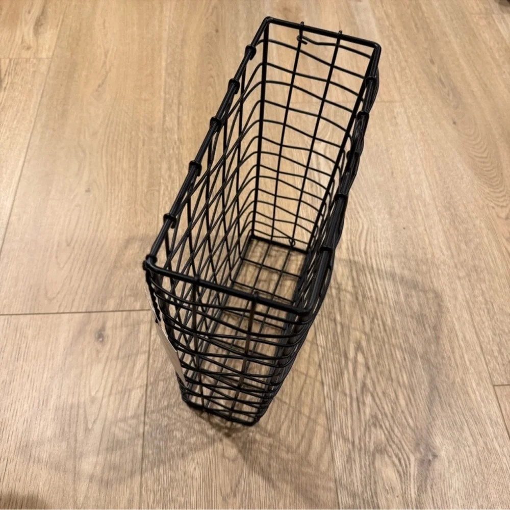 Hearth & Hand with Magnolia - Black Wall Wire Storage Basket NEW WITH TAGS